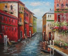 20x24 Colorful Venice Canal