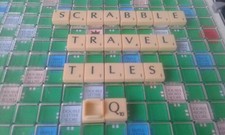 SCRABBLE TRAVEL DELUXE : SMALL SQUARE-BACK TILES *Spares/Replacements* Spears BL