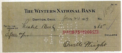 Orville wright signed - orville,