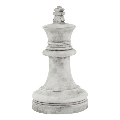 White athena stone king chess - white,