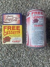 1989 Cherry Coke Wild And Crazy Free Cassette And Promotional Can Vintage