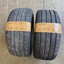 2 X 245/40/18 SUNFULL SF-888 PART WORN USED TYRES 97w DOT 02/2024 5.4MM TREAD