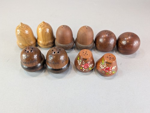 Vintage wood wooden salt - vintage, and