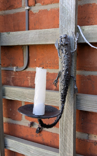 Hand forged candle holder - forged,