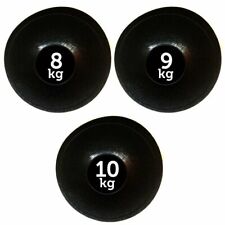 FXR Sports Black No Bounce Medicine Slam Ball Set 8kg, 9kg & 10kg