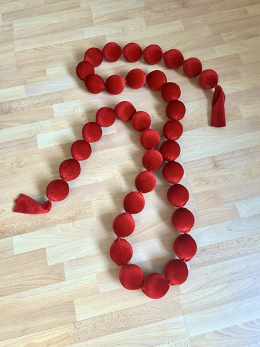 Wine red garland christmas - red,