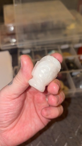 Rose quartz buddha crystal - quartz,