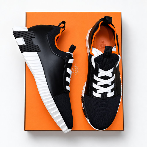 Hermes depart sneakers black - hermes,