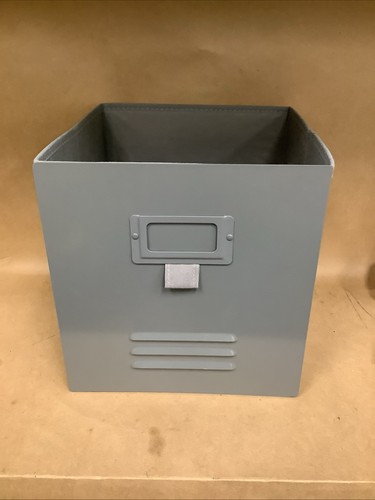 Teen gray metal front locker - gray,