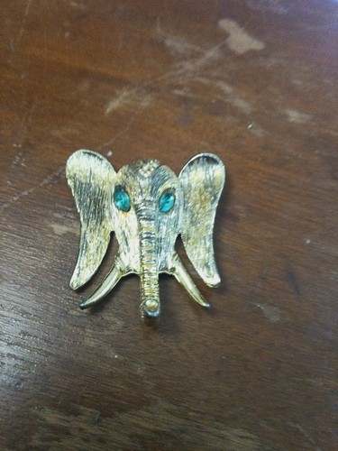 Vtg brushed goldtone teal - vtg,