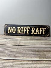 Riff raff metal - raff, sign