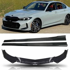 For BMW 335d M Sport Touring F31Front Bumper Lip Splitter & Side Skirt Extention