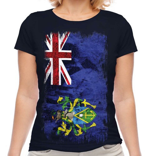 Pitcairn islands grunge - pitcairn, flag