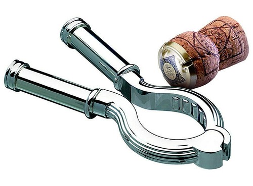 Corkscrew champagne bottle - champagne,