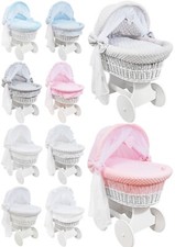 White wicker wheels hood - wicker,