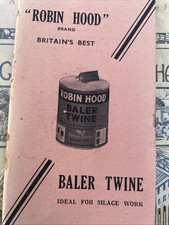 Robin Hood Baler Twine For Use With Allis Chalmers-Ransomes Advertising Notebook