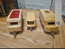 Vintage Toy Caravans Set Of 3
