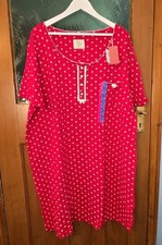 BNWT Primark Love To Lounge Ladies Floral Red/white Night Gown UK 22-24 XXL Xmas