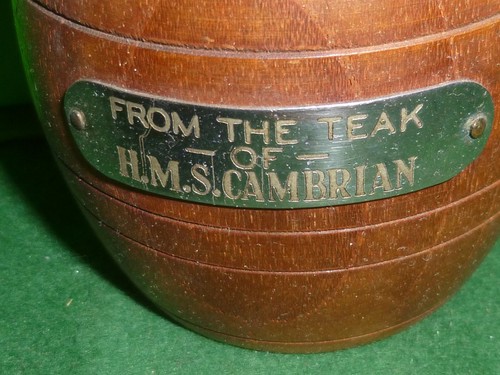Hms cambrian wooden barrel - cambrian,