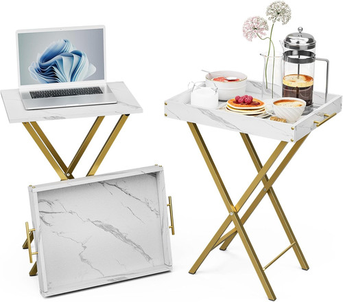 Folding tray tables set of - tray, tables,
