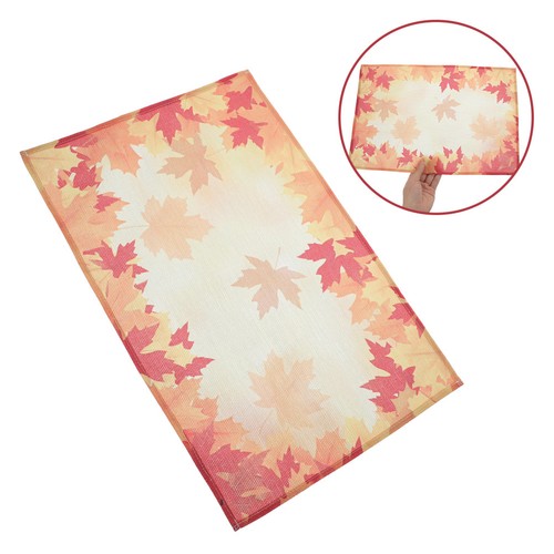 Linen maple leaf placemat - maple,