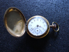 DOUBLE  OR  Rolled Gold Ladies Hunter Fob Pocket  Watch. 35mm. TLC...