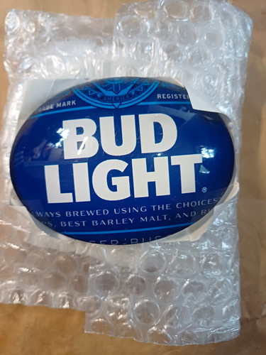 Bud light blue oval beer - light,