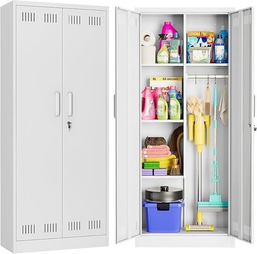 Broom closet storage cabinet - storage, 2