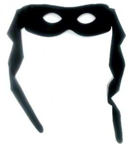 Black masquerade half zorro - black,
