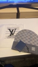 Louis Vuitton Grey Beanie LV with Tags Brand New