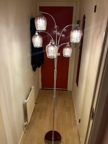 Floor lamp chrome mila ombré - lamp,