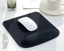 Mouse Pad with Wrist Rest Black Gel Support Anti-Slip Mat for Laptop PC NEW UK