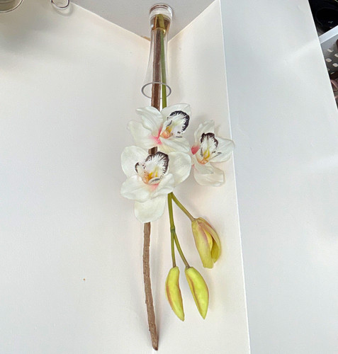 Artificial orchid stem with - artificial,