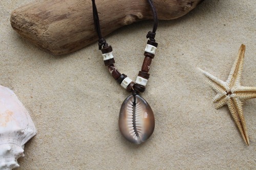 New cowrie shell necklace surf - cowrie,