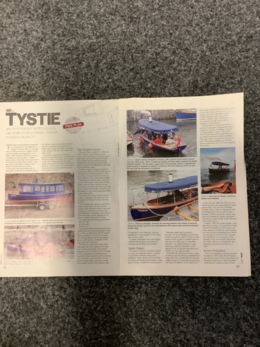 Tystie model boat with free - model,
