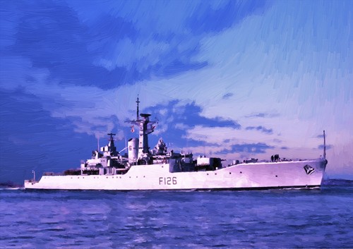Hms plymouth hand - hand, finished