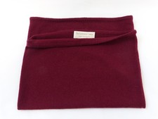 The Cashmere Centre Burgundy Red 100% Cashmere Snood One Size (Sax)