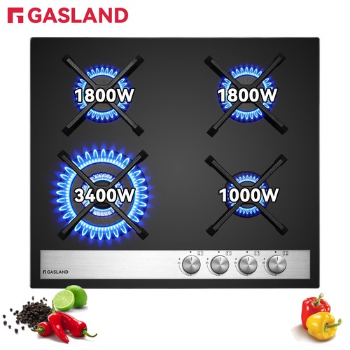 Gasland black 4 burner - cm,