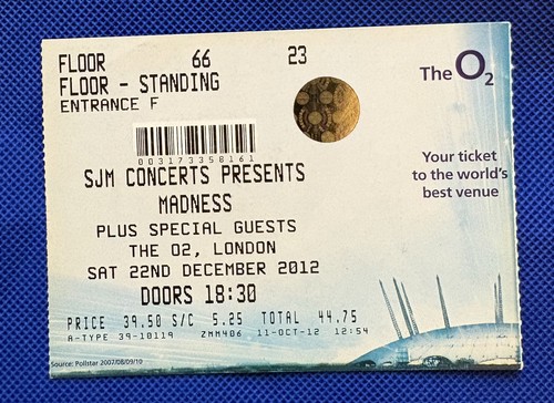 Madness ticket original - madness,