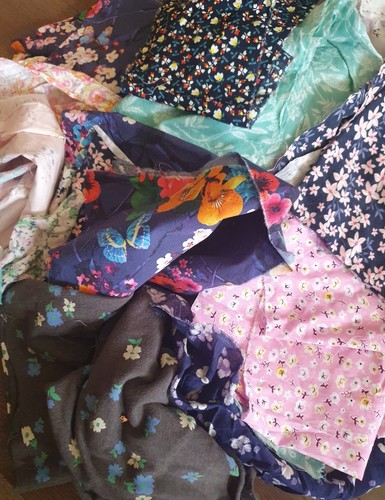500g mixed fabric - 500g, scraps