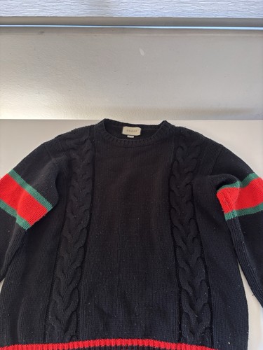 Gucci men cable knit wool - gucci, men’s