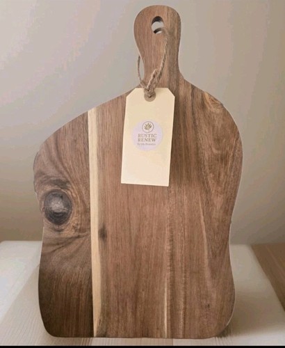 Acacia wood chopping serving - acacia,