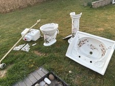 Vintage Sanitan Pedestal Sink