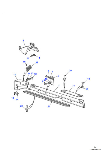 Land rover rear bumper - rover, step
