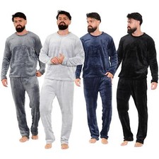 Mens Pyjamas Soft Warm Fleece