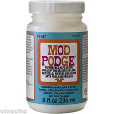 Mod Podge Dishwasher Safe 8oz Gloss Finish Sealer Craft Glue Non Toxic Waterbase