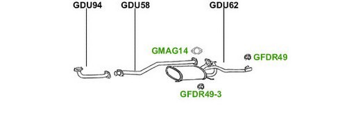 Exhaust silencer tail - exhaust, for
