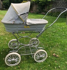 Vintage Dolls Silver Cross Pram