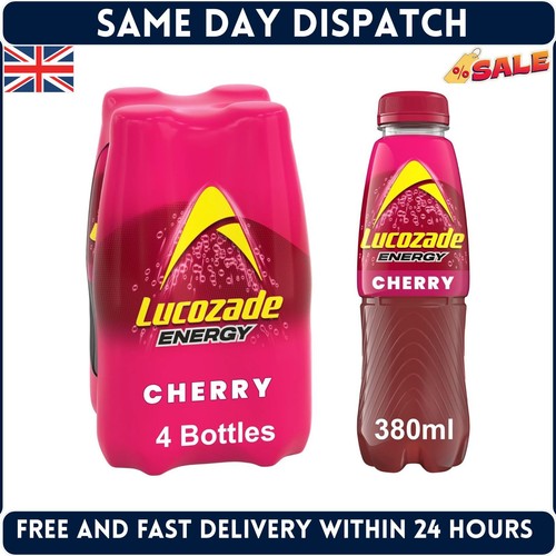 Lucozade energy cherry 380ml - lucozade,