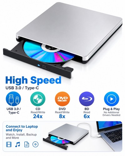 External blu ray - drive, 3.0